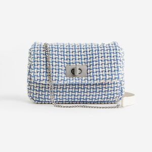 H-m Women's Blue and White Bag